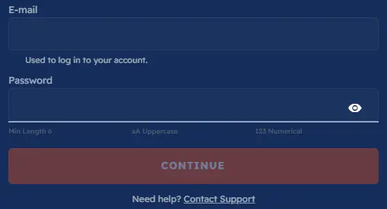 Instructies voor het registreren van een account bij Bof Casino